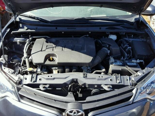 5YFBURHE5FP240905 - 2015 TOYOTA COROLLA L GRAY photo 7