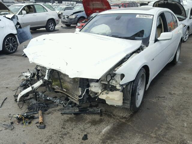 WBAGL63514DP72664 - 2004 BMW 745 I WHITE photo 2