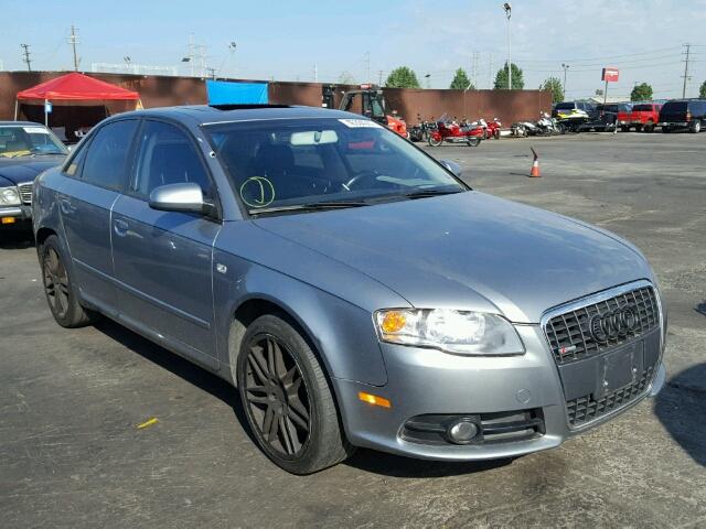 WAUAF78E58A064131 - 2008 AUDI A4 2.0T GRAY photo 1