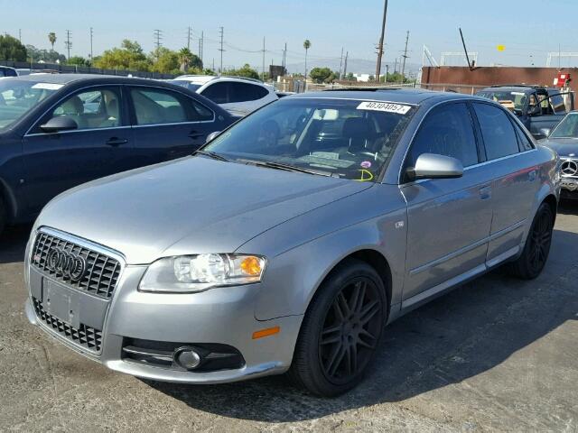 WAUAF78E58A064131 - 2008 AUDI A4 2.0T GRAY photo 2