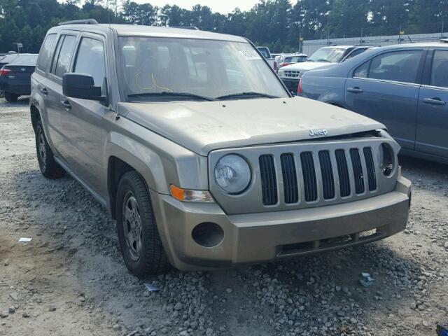 1J8FT28W38D591251 - 2008 JEEP PATRIOT SP TAN photo 1