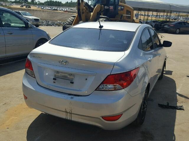 KMHCT4AE7CU242430 - 2012 HYUNDAI ACCENT GLS SILVER photo 4