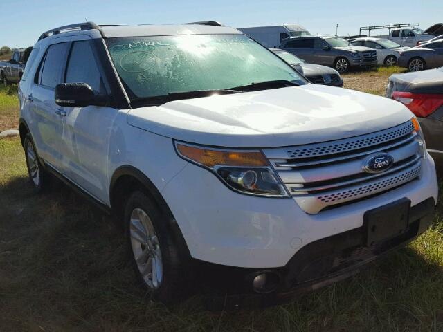 1FM5K8D81DGA63406 - 2013 FORD EXPLORER X WHITE photo 1