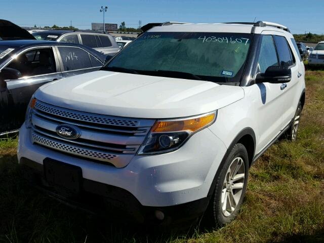 1FM5K8D81DGA63406 - 2013 FORD EXPLORER X WHITE photo 2