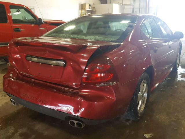 2G2WS522751148288 - 2005 PONTIAC GRAND PRIX MAROON photo 4