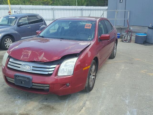 3FAHP07Z57R213464 - 2007 FORD FUSION RED photo 2