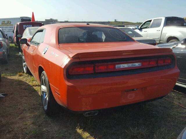 2C3CDYBT1DH742064 - 2013 DODGE CHALLENGER ORANGE photo 3