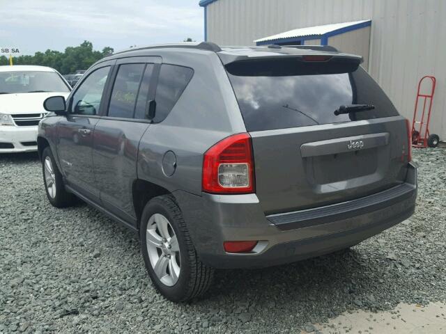 1C4NJCBB6CD589619 - 2012 JEEP COMPASS SP GRAY photo 3