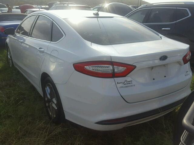 3FA6P0HD9ER214060 - 2014 FORD FUSION SE WHITE photo 3