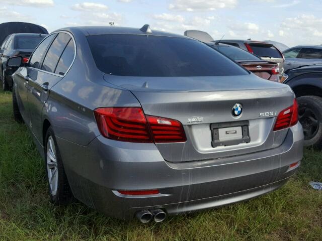 WBA5A5C57ED503433 - 2014 BMW 528 GRAY photo 3