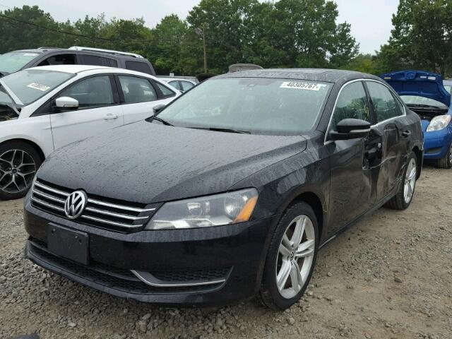 1VWBP7A34EC018350 - 2014 VOLKSWAGEN PASSAT BLACK photo 2