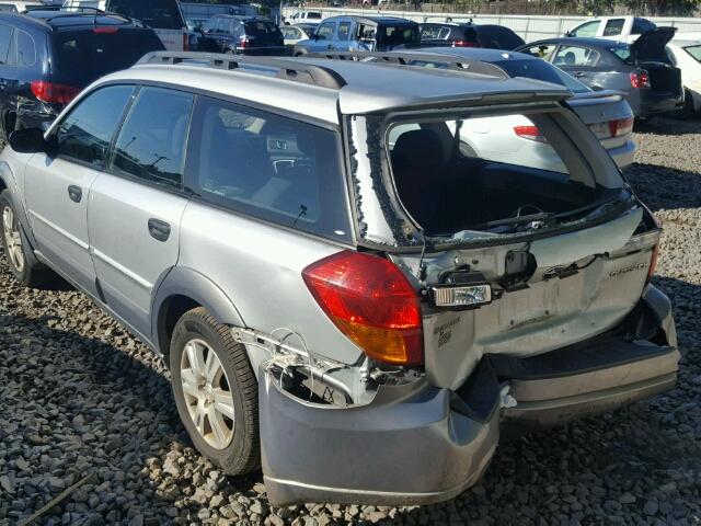 4S4BP61C856339878 - 2005 SUBARU LEGACY OUT SILVER photo 3