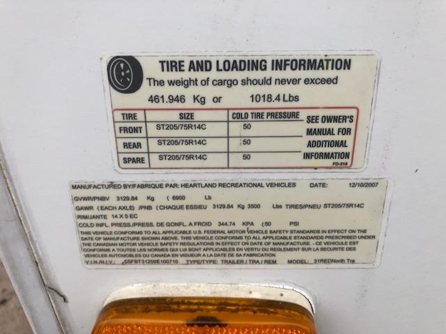 5SFBT31259E100710 - 2009 HEART LAND NORTH TRAI WHITE photo 10