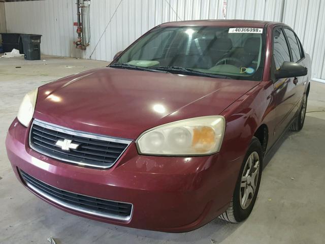 1G1ZS58F07F175078 - 2007 CHEVROLET MALIBU LS წითელი ფოტო 2