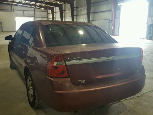 1G1ZS58F07F175078 - 2007 CHEVROLET MALIBU LS წითელი ფოტო 3