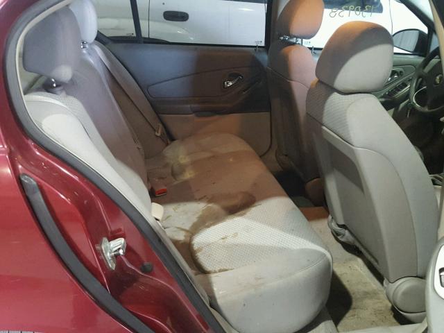 1G1ZS58F07F175078 - 2007 CHEVROLET MALIBU LS წითელი ფოტო 6