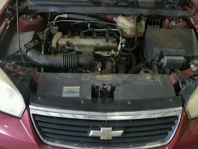 1G1ZS58F07F175078 - 2007 CHEVROLET MALIBU LS წითელი ფოტო 7
