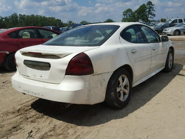 2G2WP522X51302865 - 2005 PONTIAC GRAND PRIX WHITE photo 4