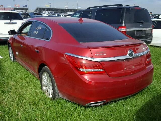 1G4GB5G34EF276669 - 2014 BUICK LACROSSE MAROON photo 3