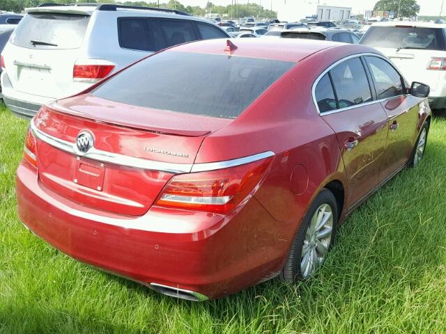 1G4GB5G34EF276669 - 2014 BUICK LACROSSE MAROON photo 4