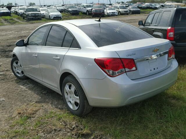 1G1PF5S92B7211855 - 2011 CHEVROLET CRUZE LT SILVER photo 3