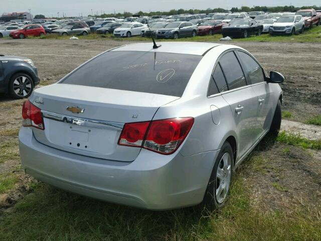 1G1PF5S92B7211855 - 2011 CHEVROLET CRUZE LT SILVER photo 4