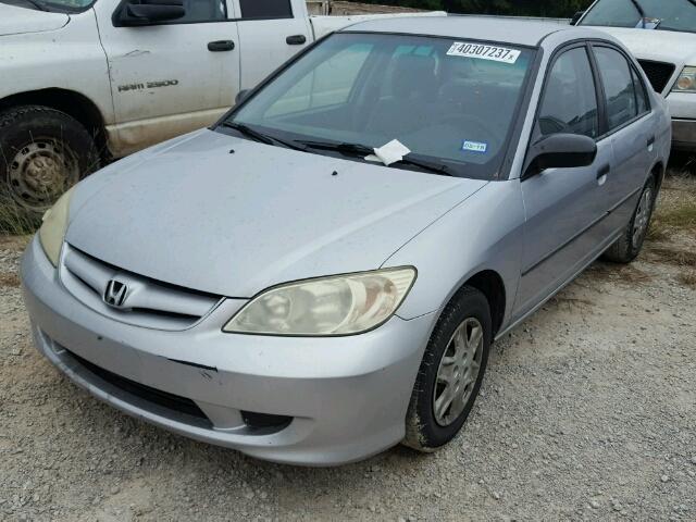 2HGES16394H603264 - 2004 HONDA CIVIC DX V SILVER photo 2