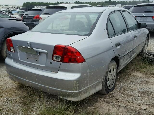 2HGES16394H603264 - 2004 HONDA CIVIC DX V SILVER photo 4