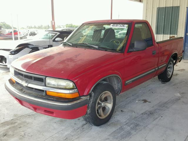 1GCCS1447WK157810 - 1998 CHEVROLET S TRUCK S1 RED photo 2