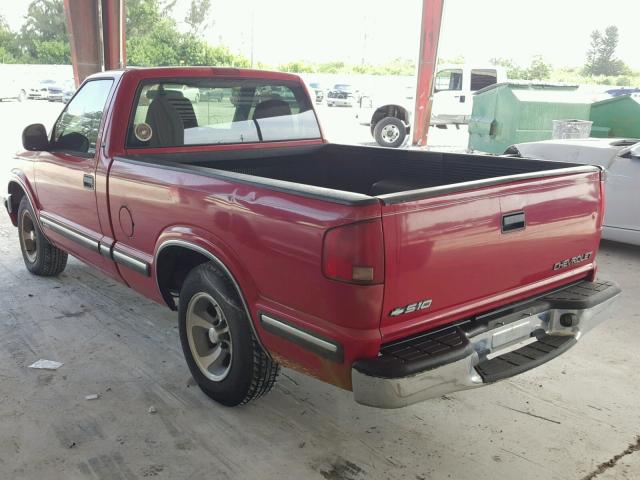 1GCCS1447WK157810 - 1998 CHEVROLET S TRUCK S1 RED photo 3