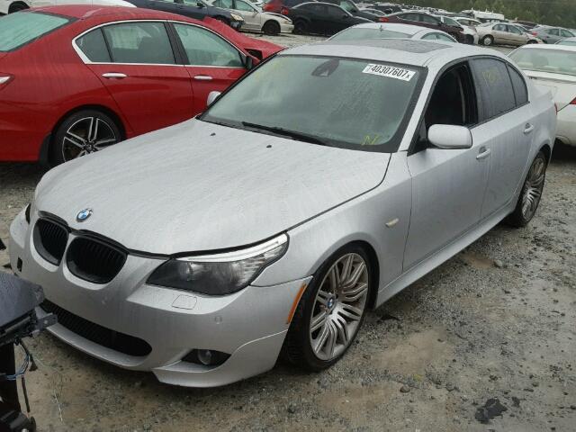 WBANW53598CT52056 - 2008 BMW 550 I GRAY photo 2