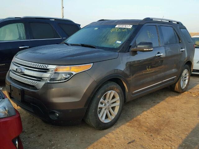 1FM5K7D90FGA96449 - 2015 FORD EXPLORER GRAY photo 2