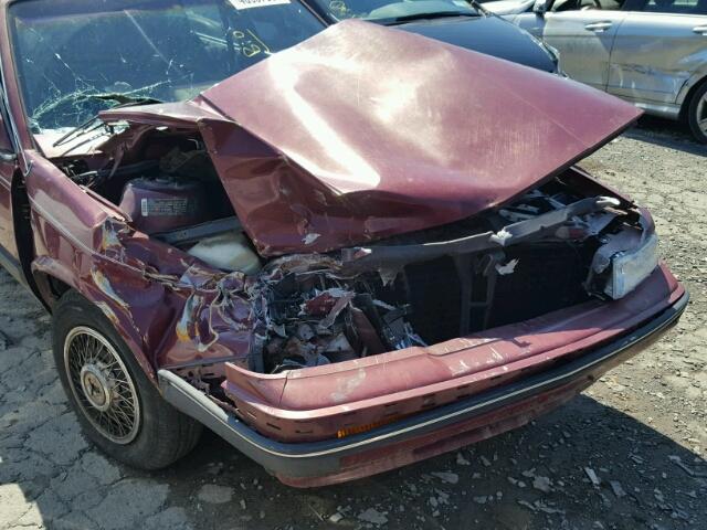 1G3AJ51N4KG304709 - 1989 OLDSMOBILE CUTLASS CI 栗色 照片 9