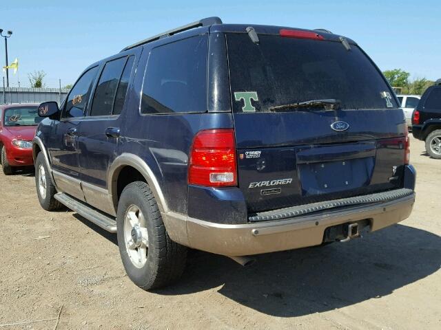 1FMDU74W22ZC20456 - 2002 FORD EXPLORER E BLUE photo 3