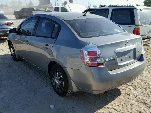 3N1AB61E37L702227 - 2007 NISSAN SENTRA 2.0 GRAY photo 3