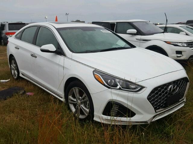 5NPE34AF7JH615060 - 2018 HYUNDAI SONATA WHITE photo 1