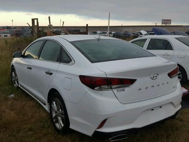 5NPE34AF7JH615060 - 2018 HYUNDAI SONATA WHITE photo 3