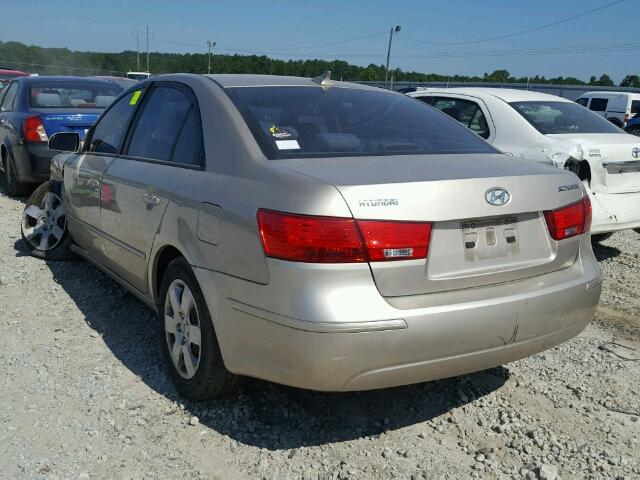 5NPET4AC9AH588112 - 2010 HYUNDAI SONATA GLS GOLD photo 3