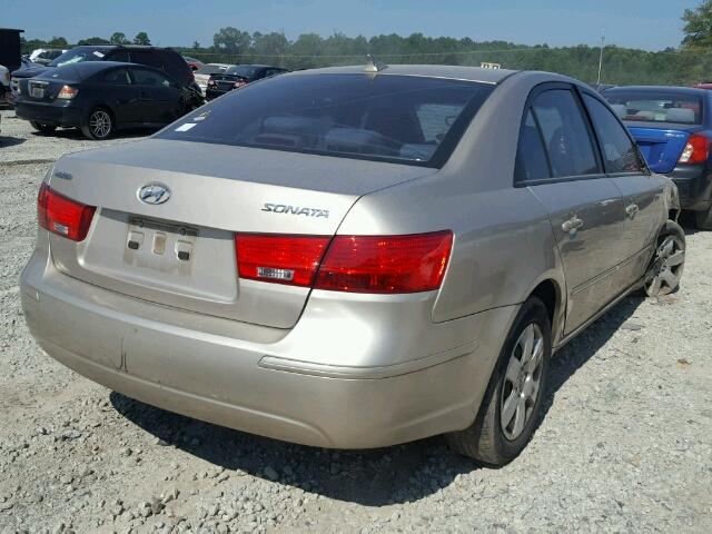 5NPET4AC9AH588112 - 2010 HYUNDAI SONATA GLS GOLD photo 4