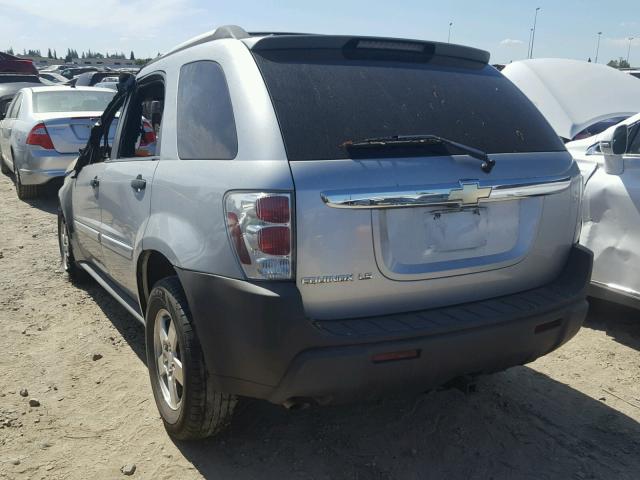 2CNDL13F356111831 - 2005 CHEVROLET EQUINOX LS SILVER photo 3