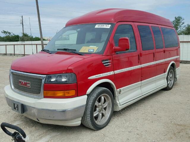 1GDFG154091159224 - 2009 GMC SAVANA RV RED photo 2