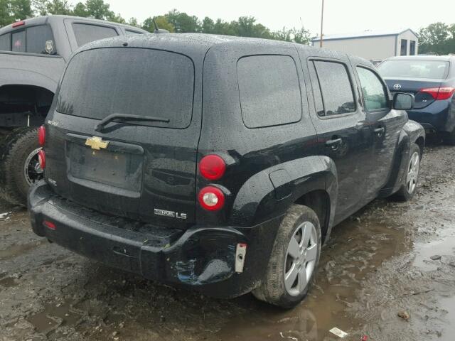 3GNCA13B09S500606 - 2009 CHEVROLET HHR LS BLACK photo 4