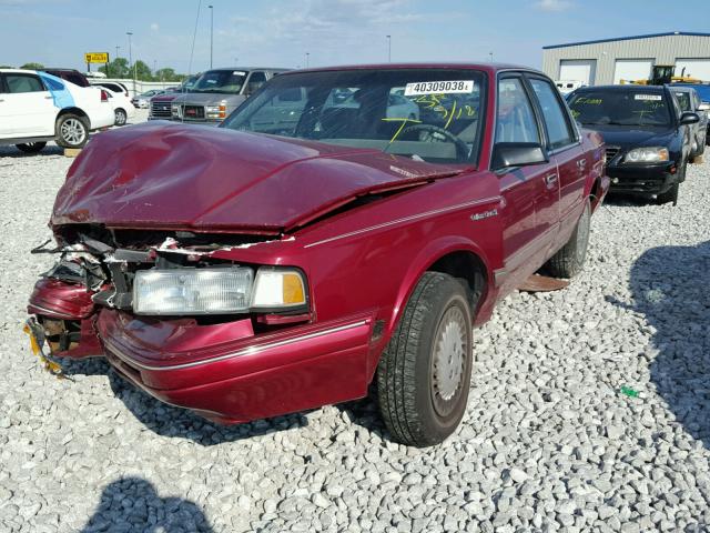 1G3AJ55M0S6363862 - 1995 OLDSMOBILE CIERA SL BURGUNDY photo 2