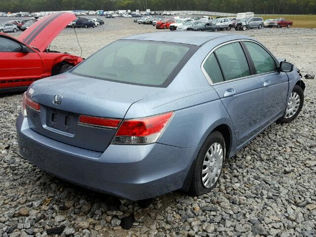 1HGCP2F39BA085358 - 2011 HONDA ACCORD BLUE photo 4