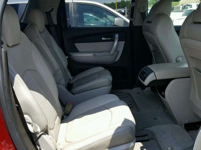 1GKLRMED9AJ121261 - 2010 GMC ACADIA SLT წითელი ფოტო 6