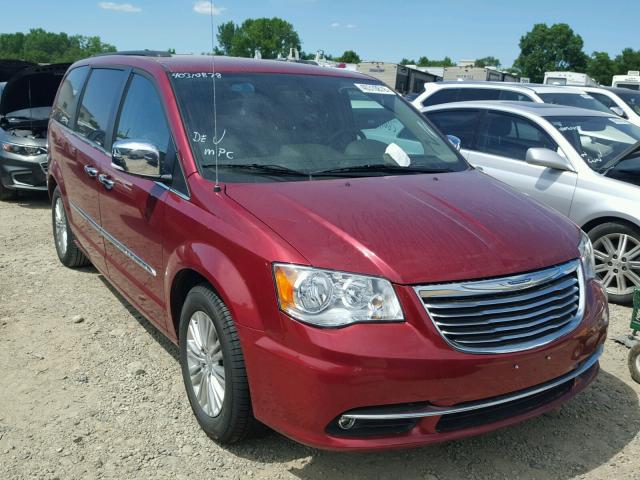2C4RC1CG9FR673610 - 2015 CHRYSLER TOWN & COU RED photo 1
