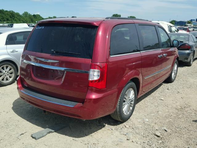 2C4RC1CG9FR673610 - 2015 CHRYSLER TOWN & COU RED photo 4