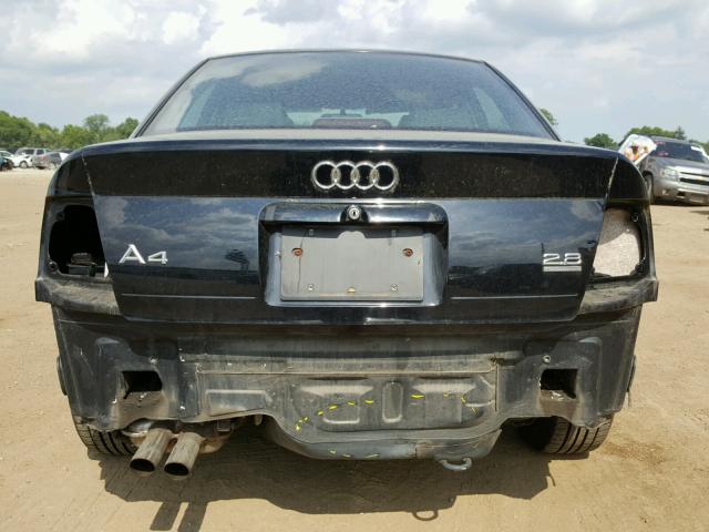 WAUDH28D5YA054877 - 2000 AUDI A4 2.8 QUA BLACK photo 9