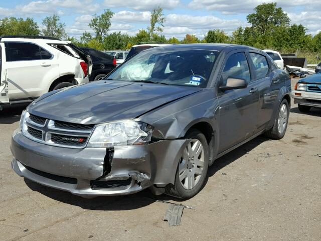 1C3CDZAB8DN653825 - 2013 DODGE AVENGER SE GRAY photo 2