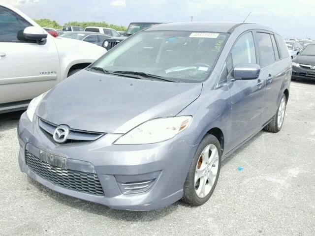 JM1CR2W38A0370761 - 2010 MAZDA 5 BLUE photo 2